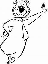 Yogi Bear Coloring Pages Cartoon Hanna Barbera Printable Drawing Kids Book Sheets Colouring Sheet Animated Characters Birthday Fun Cool Colorare sketch template