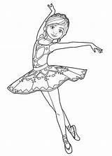 Leap Ballerina sketch template