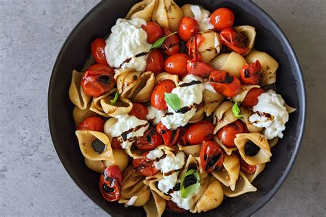 burrata pasta  blistered tomatoes  candid cooks