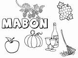 Mabon Pagan Imbolc Printables Acorns Yule Sabbat sketch template