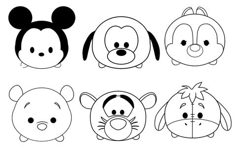 tsum tsum coloring pages  coloring pages  kids