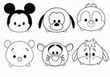 Tsum Coloring Pages Disney Characters sketch template