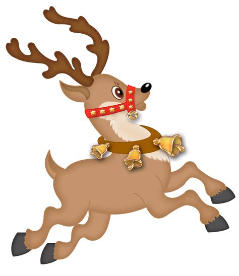 picture  santa  reindeer clipart