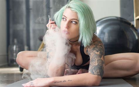 we tried the suicide girls new cannabis vape line leafly