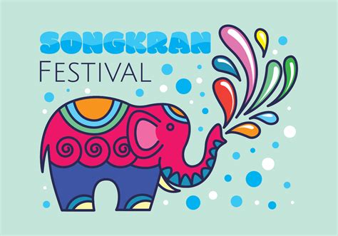 songkran festival illustration  vector art  vecteezy