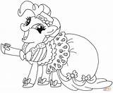 Coloring Pie Pony Pinkie Little Pages Printable Paper Drawing sketch template