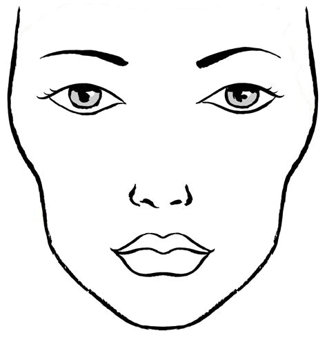 printable face charts  makeup