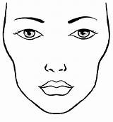 Maquillaje Rostros Facecharts Artículo sketch template