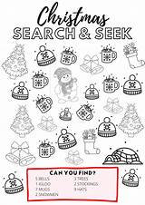 Christmas Search Colouring Worksheet Activity Printable Kids Sheets Sheet Find Pages Pdf Toddlers Seek Festive Fab Objects Featuring Well There sketch template