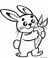 Lapin Carotte Mignon Carrot Easter Rabbits Coniglio Carota Coniglietto Supercoloring Imprimé Jecolorie sketch template