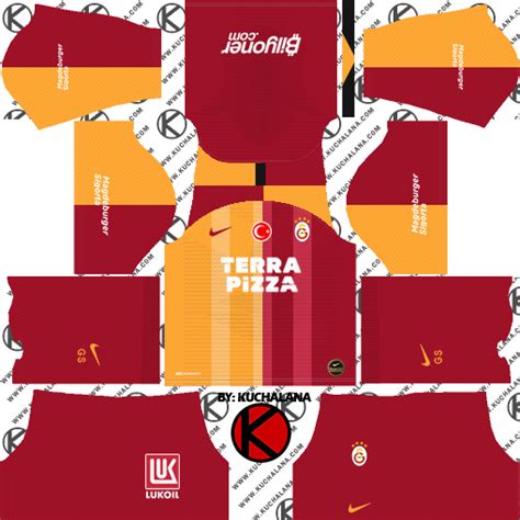 Galatasaray S K 2019 2020 Kit Dream League Soccer Kits Koleksi Kit