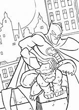 Coloring Batman Pages Printable Dc Superhero Drawing Print Tutorial Popular Everfreecoloring sketch template