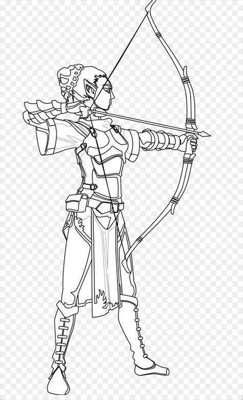archery coloring pages coloringbay