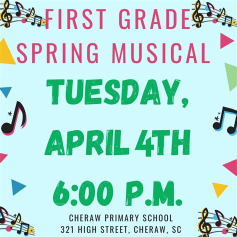 grade spring musical cheraw primary school