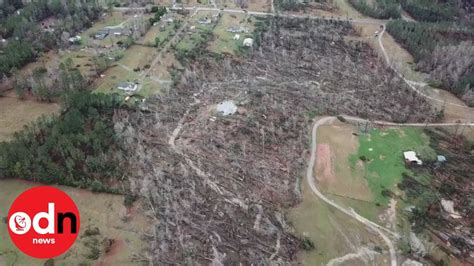 dramatic drone footage shows devastation  deadly  tornado youtube