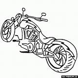 Coloring Pages Motorcycle Harley Wheeler Chopper Bike Davidson Print Motocross Dirt Motorcycles Thecolor Book Bikes Color Motor Printable Colouring Four sketch template