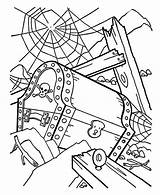 Coloring Shipwreck Pirate Treasure Chest Pages Kidsplaycolor Kids sketch template