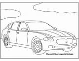 Maserati Coloring sketch template