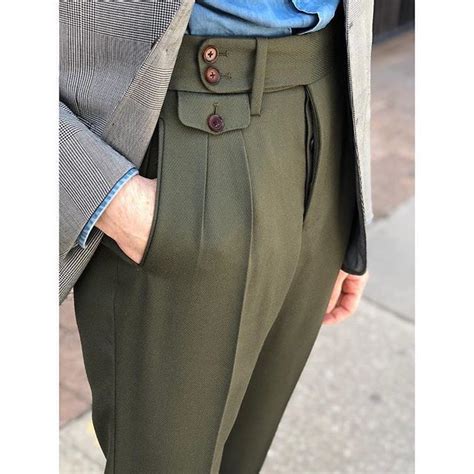 pleated pants       tailored cuff mens pants fashion casual cocktail