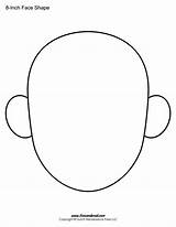 Face Template Blank Outline Printable Templates Shapes Kids Preschool Shape Empty Outlines Within Printables Clip Clipart Clipartmag Inch Stencil Timvandevall sketch template