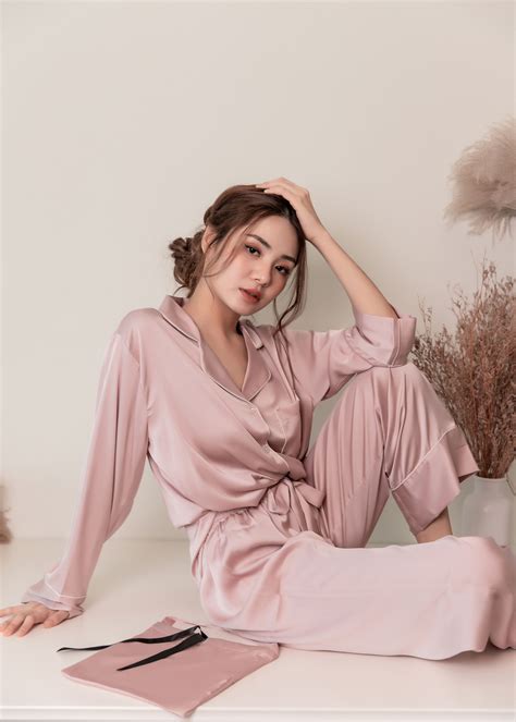 Clair De Lune Nightwear Set In Pink • Dreamscaped