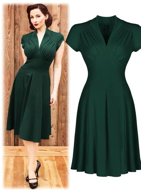 dark green dress 1940s style outfits 1940s evening dresses 1940s