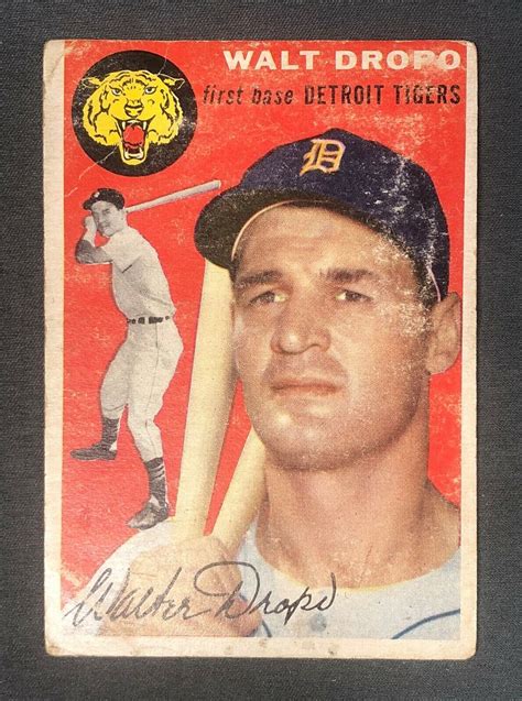 1954 walt dropo topps baseball card 18 detroit tigers ⚾️⚾️ ebay
