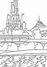 Coloring Pages Disneyland Disney Castle Rides Small Drawing Colouring Walt Print Printable Color Its Getcolorings Getdrawings sketch template