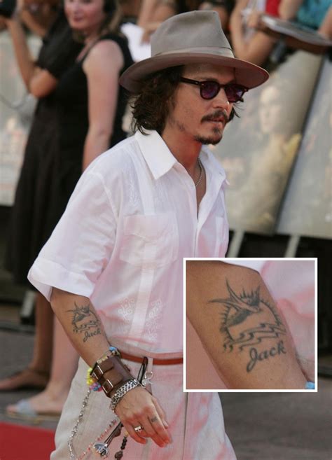 tattoos bezz  meaning  johhny depps arm tattoo