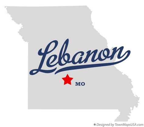 map  lebanon laclede county mo missouri