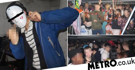 illegal halloween rave in abandoned building attended by more than 300