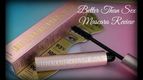 too faced better than sex mascara review youtube