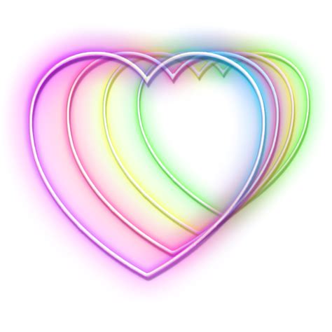 Neon Hearts Neonhearts Colored Coloredhearts