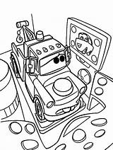 Mater Tow Coloring Pages Drawing Getcolorings Getdrawings sketch template