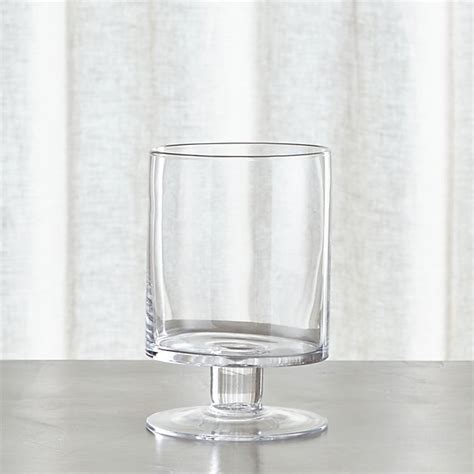 London Short Glass Hurricane Candle Holder Crate And Barrel