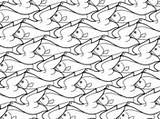 Tessellation Coloring Escher Fish Bird Pages Supercoloring Gilbert Mc Tessellations sketch template