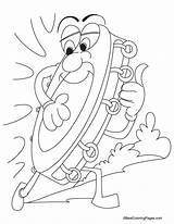 Tambourine Coloring Pages Furnace Fiery Kids Colouring Popular sketch template