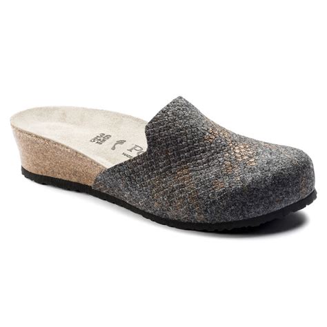 lucy wool felt shiny felt anthracite shop online at birkenstock