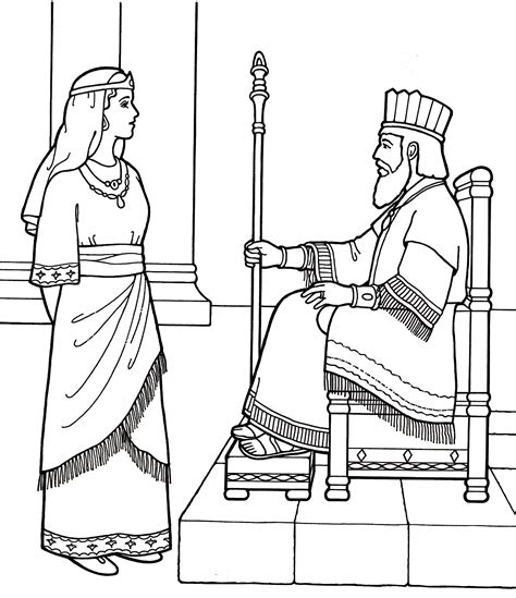 queen esther coloring pages  encourage  coloring picture coloring