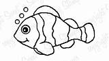 Fish Clown Coloring Drawing Simple Outline Clownfish Drawings Draw Pages Printable Template Easy Getdrawings Paintingvalley Getcolorings Color Colorful sketch template
