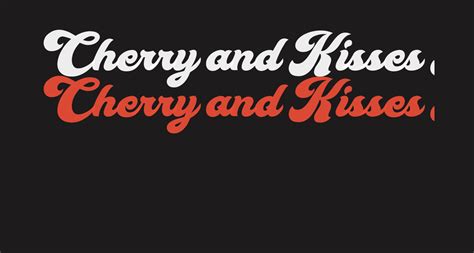 cherry and kisses personal use free font what font is