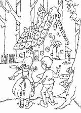 Coloring Hansel Gretel Pages Popular sketch template