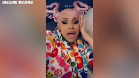 cardi b posts nude melania trump photo in dig at first