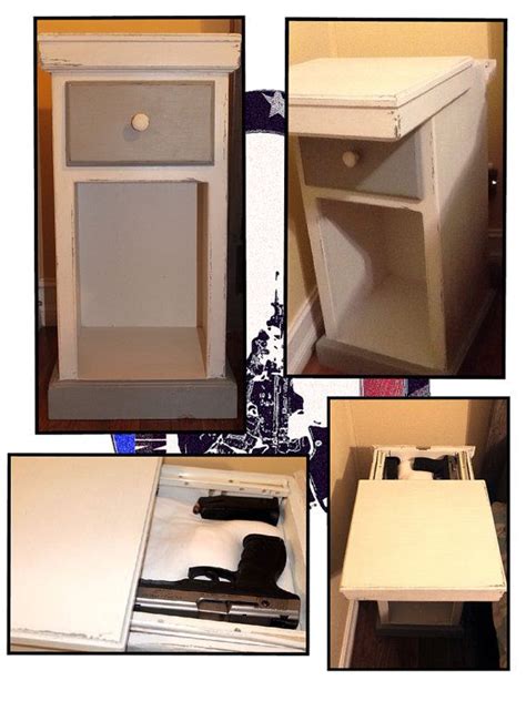 Hidden Compartment Nightstand End Table By