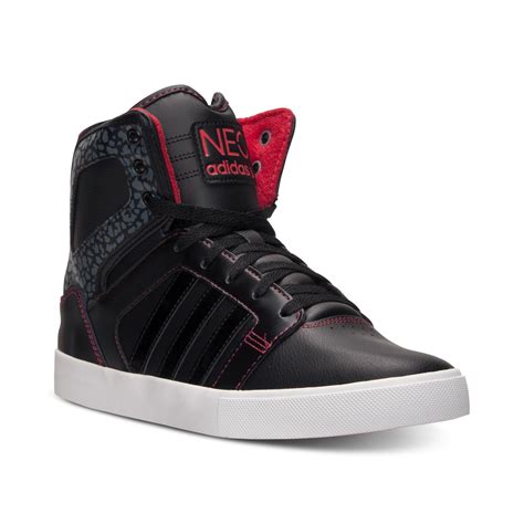 adidas  top casual sneakers  black  men blackcollegiate red lyst