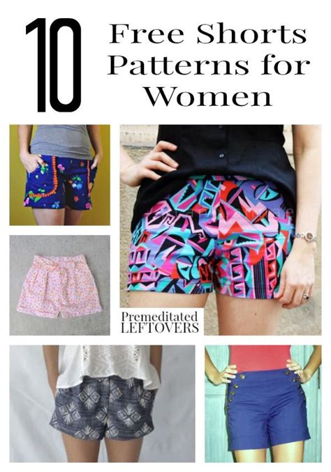 shorts patterns  women including    cut  shorts