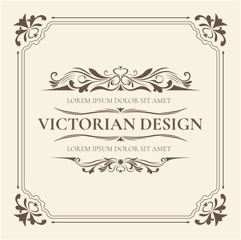 victorian design template  vector art  vecteezy
