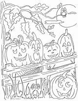 Coloring Pumpkins Pages Pumpkin Little Gate Five Kindergarten Sitting Unparalleled Getcolorings Getdrawings Littl Printable Color Colorings sketch template