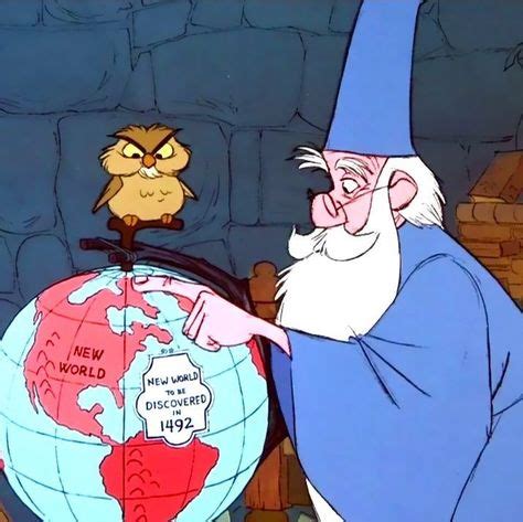 merlin  archimedes   disney art classic disney disney fun