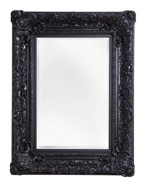palermo spiegel met barok zwarte lijst kunstspiegel